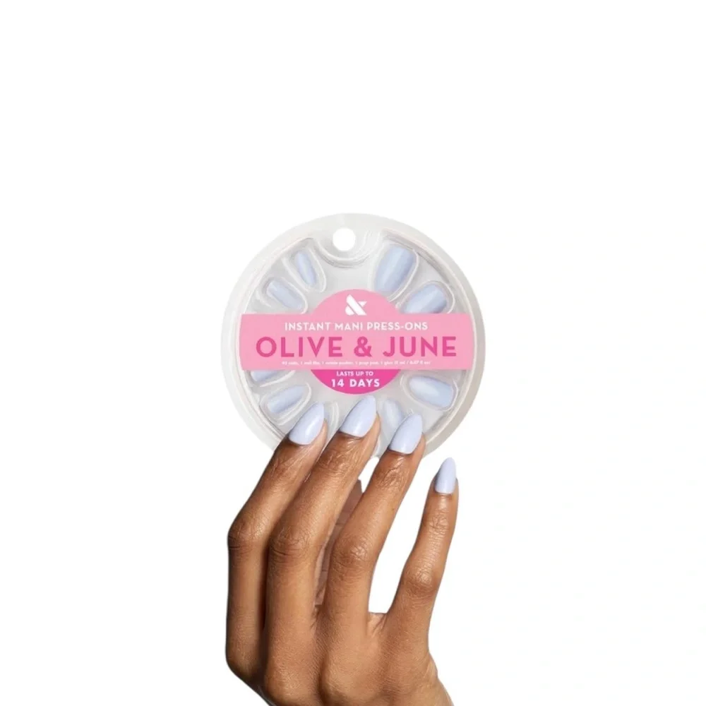 Olive & June Press-On Nails | Almond Medium | “BP”| 42 Nail Set | NWT ✨